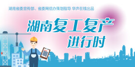 【专题】湖南复工复产进行时