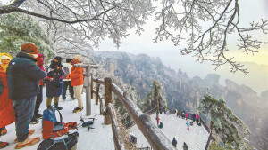 雪景如画醉游人