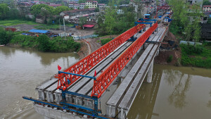 辰水二桥施工正酣