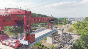 邵永高铁最长桥梁首梁架设成功