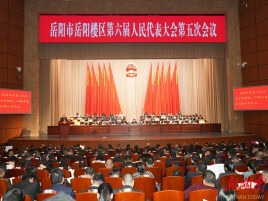 岳阳楼区第六届人民代表大会第五次会议召开第二次全体会议