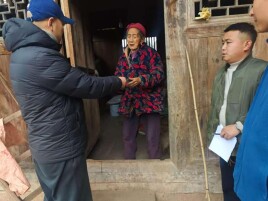 湖南现代物流职业技术学院驻雨禾村工作队开展春节慰问活动