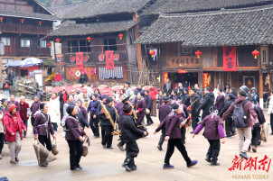 传统村落过大年① | 在通道芋头古侗寨“闹春牛祈丰年”