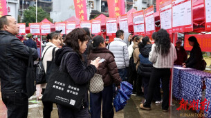 永顺县2026年“就业赶集”芙蓉镇专场招聘活动举行