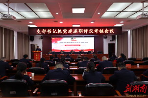 述党建 亮短板 明方向 —— 沅江市税务局开展2025年度支部书记抓党建述职测评会议