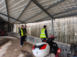 江华大圩镇：排查隐患 守护易地搬迁安置区汛期安全