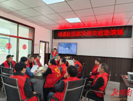 冷水江市禾青镇组织多村（社区）同步开展防汛抗洪联合演练