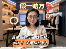 直播间高喊“假一赔万”，“翻车”就耍赖？法律：承诺得兑现！︱生活有说“法”·金燕之谈