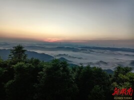绥宁东山侗族乡：登云山云海日出绘就和美侗乡生态画卷