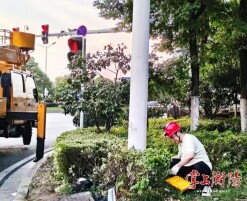 衡阳市城市照明服务中心全力迎战台风“红霞”