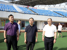 何恩广调研“湘超”株洲赛区赛事筹备工作