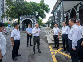 沈晓明在湖南第一师范学院调研