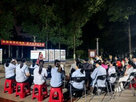 湘湖街道西湖社区:夜话围坐议消防 共商共治暖民心