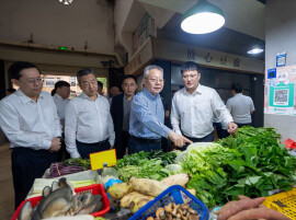 国庆假期第一天，沈晓明调研督导节日保供和城市运行安全情况