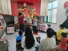 辰溪大水田乡开展木偶戏非遗传承体验活动：非遗进乡村文化润民心