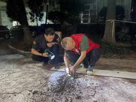 红马甲夜巡“秒排”漏电险情！跃进湖社区守好夜色里的平安线