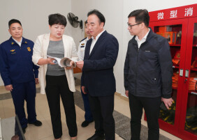 蔡锋调研雨花区消防工作