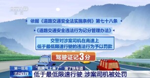 法治在线丨不满后车闪灯故意压速堵了高速快车道 路怒司机被处罚