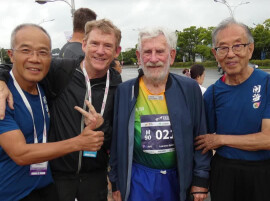 赛场偶遇周杰伦岳父，马卫中：田径让人一见如故
