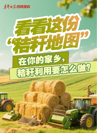【AI图解】从这份地图，看湖南秸秆利用怎么做