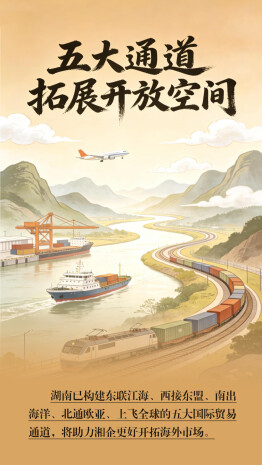 AI海报 | 开放高地 湖南有为