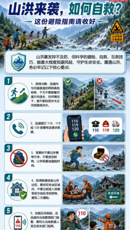 湖南防汛科普④|山洪来袭，如何自救？这份避险指南请收好