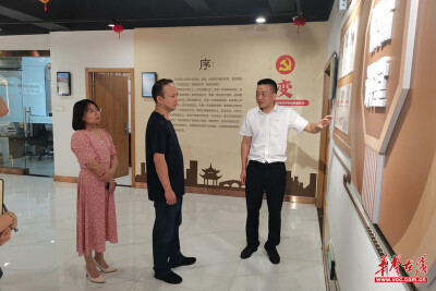 岳麓区委组织部副部长顾虎带队调研指导基层党建工作