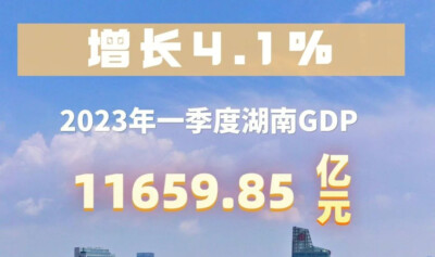 [一周湖南]湖南经济“一季报”出炉 长沙出台23条政策措施为经济发展“加油”