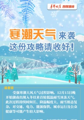 【科普动起来】图解｜寒潮天气来袭，这份攻略请收好