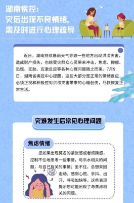 一图读懂|灾后遇到这些不良情绪，可这么应对！