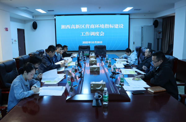 湘西高新区扎实推进营商环境指标对标提升