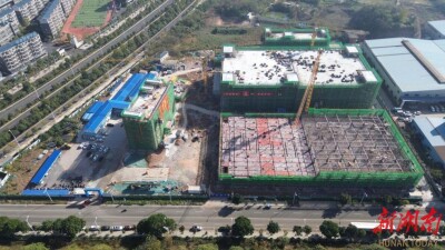抢建“风口”上的新引擎——雁城鸿华电子产业园冲刺封顶见闻