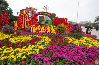 组图丨焕新！五岭广场景观年味浓
