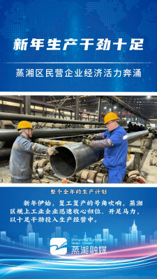 建设副中心 争当排头兵|蒸湘区： 新年生产干劲十足 蒸湘区民营企业经济活力奔涌②