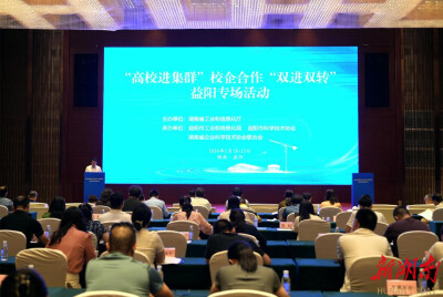 “高校进集群”校企合作“双进双转”益阳专场活动举行：“两张清单”精准搭桥、40项企业技术需求找到专家资源