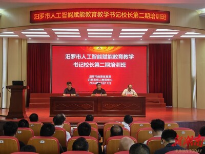 汨罗市推进“人工智能赋能教育教学”系列培训走深走实