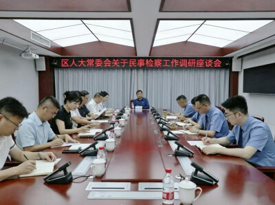 岳阳楼区人大常委会调研区检察院民事检察工作