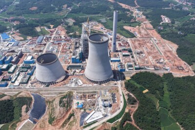 湘北能源新地标！191米岳州电厂冷却塔封顶
