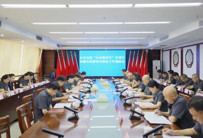 永州中院“企业服务年”专项行动暨民商事审判质效工作调度会召开