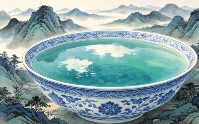 散文丨东江湖：一只青花瓷碗，一幅宋画，一场钓风