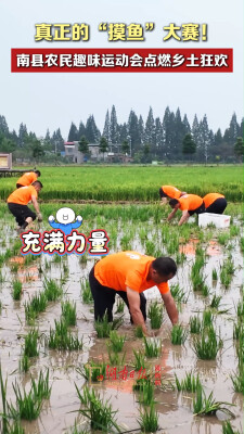 真正的“摸鱼”大赛！南县农民趣味运动会点燃乡土狂欢