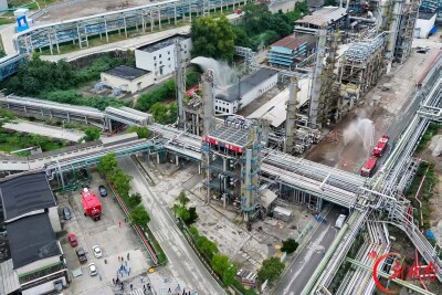 湖南石化开展液态烃泄漏综合应急演练