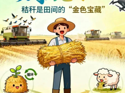 秸秆是田间的“金色宝藏”