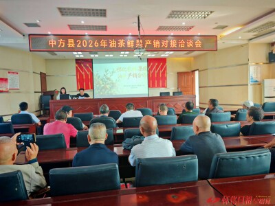 数字产能托底 产销精准联动 中方县举办油茶果产销对接会
