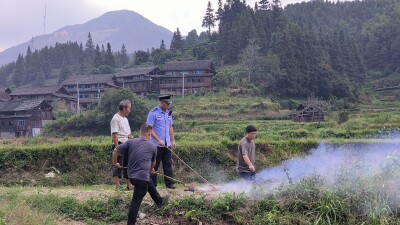 通道大高坪苗族乡：疏堵并举禁烧秸秆 守护苗乡蓝天白云