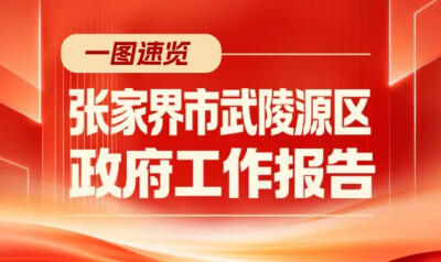 划重点！一图速览武陵源区政府工作报告