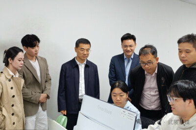 湖州恩美谛人工智能科技有限公司、长沙帧数科技有限公司赴武陵考察座谈