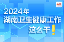 2024年，湖南卫生健康工作这么干！