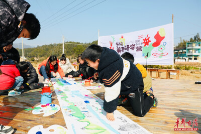 湖南农业大学“乡村美育研学营”走进浏阳市小河乡