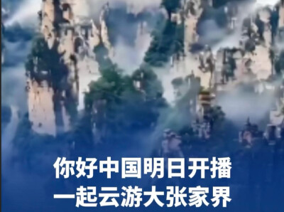 明日开播！朱迅带你云游大张家界
